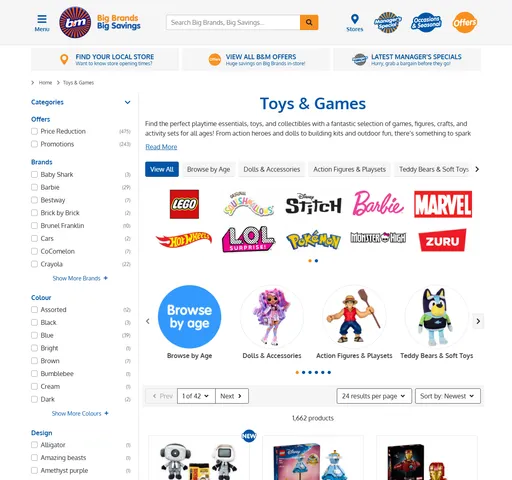B&M Stores: Toys and games
