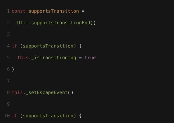 Git diff comparison left side