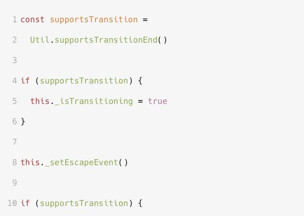 Git diff comparison left side