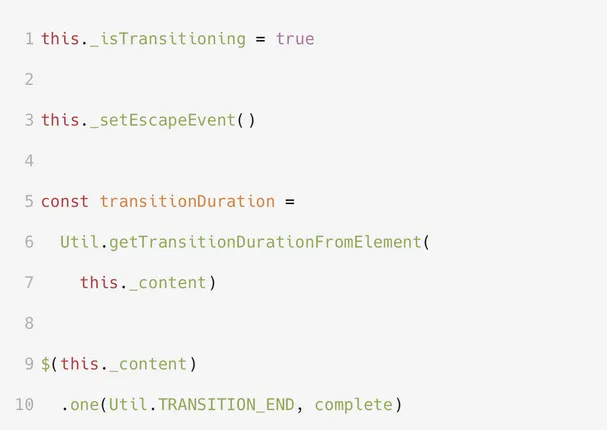 Git diff comparison right side