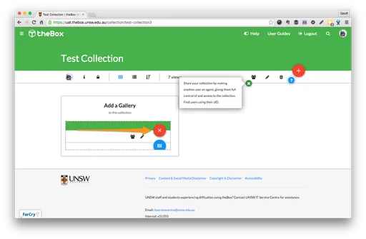 UNSW theBox: Media collections